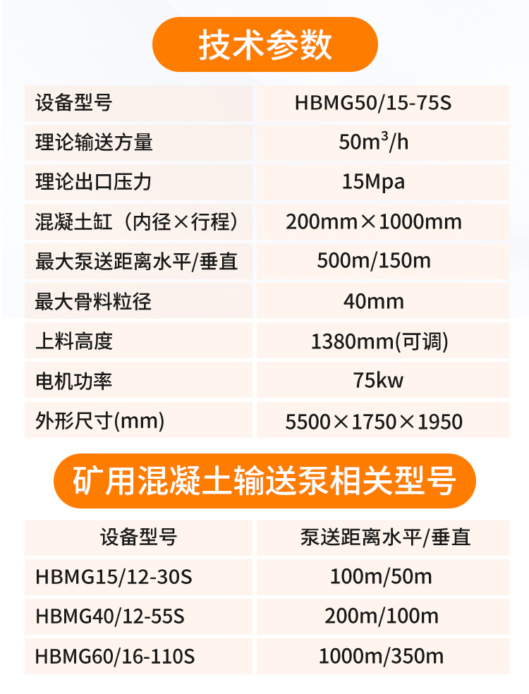 礦用混凝土輸送泵